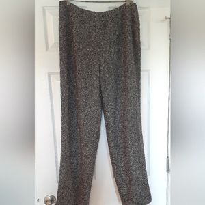 Talbots Wool Blend Fully Lined Tweed Dressy Career Side Zip Pants Sz 10